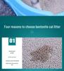 Bentonite Cat Litter 40 Jin - Deep Clean, Long-Lasting Fragrance, High Water Absorption, Pet Cat Supplies