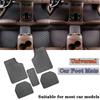 Universal 5 PCS Car Floor Mats PU Leather Waterproof Auto Foot Pad Protector Carpet Front and Rear Mats Set Auto Accessories