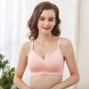 Women's Solid Color Seamless Breathable Super Elastic Feeding Pajamas Sexy Bra