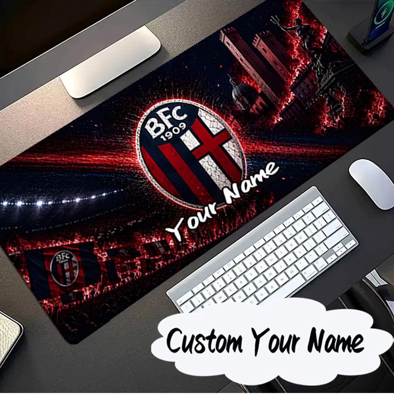 Custom Name Mouse pad Bologna Crest Design Mouse pad, Gaming Mouse Pad, keyboard pad, Desk Decor for computer notebook Fan Birthday Gift