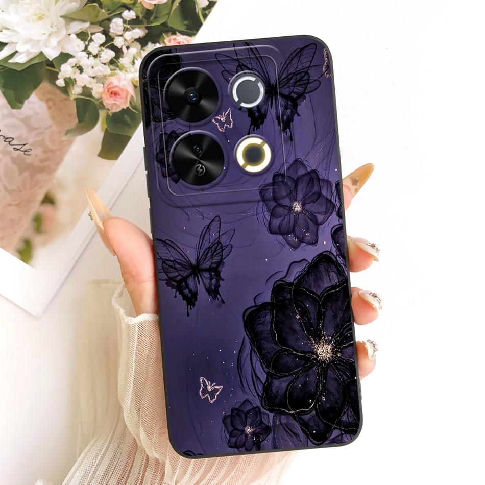 For ITEL P65 Cute Cat Flower Cartoon Phone Case For Itel P671L ItelP65 Shockproof Soft Silicone Covers Bumpers