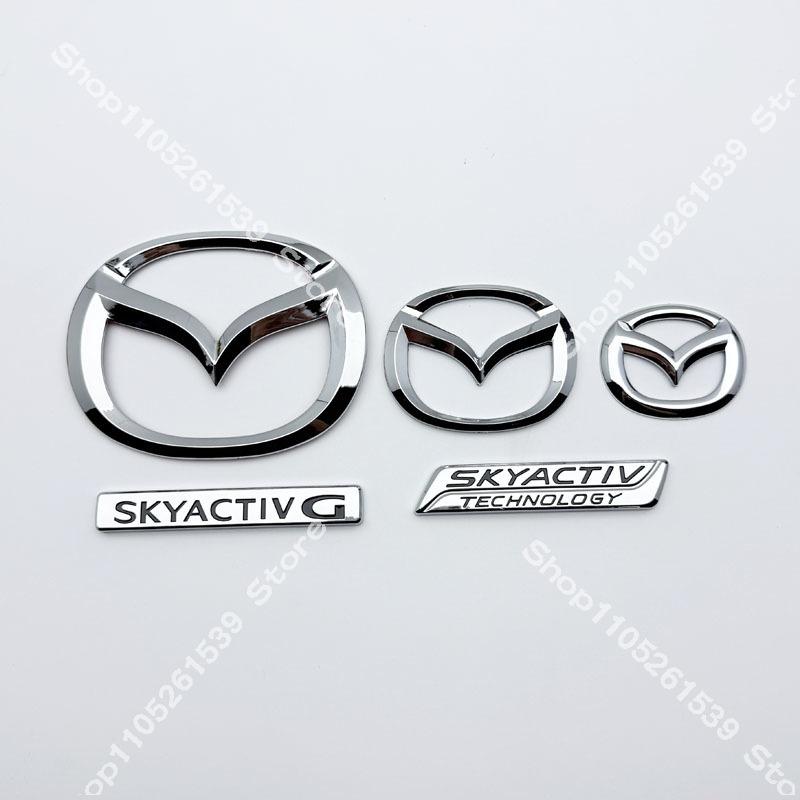 AAGH1 Mazda MX5 Miata ND Front Rear Black Car Logo Emblem Badge For MX-5 Miata ND NC Carbon 2016 2017 2018 2019 2020 2021 2022 2023