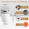 380ml Self Stirring Mug,Rechargeable Automatic Magnetic Electric Coffee Mug,Rotating Cute Mixing Cup Tasse,To Stir Office/Kitchen/Travel/Coffee/Tea