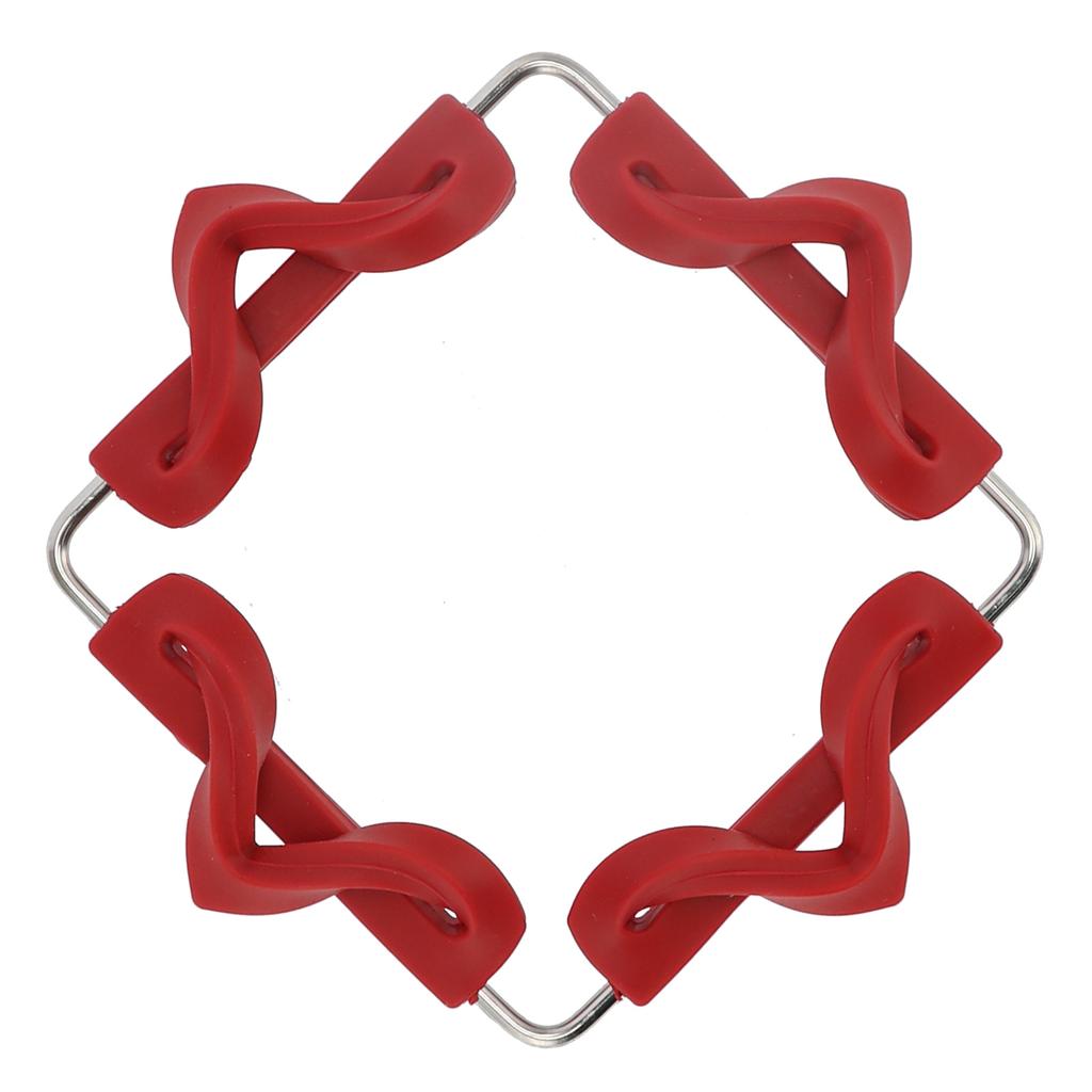 Silicone Trivet Mat Stainless Steel Hot Pot Holder NonSlip Coasters Heat Insulation Bowl Mats Foldable Table Pad Tableware Placemat for Hot Pans Bowls