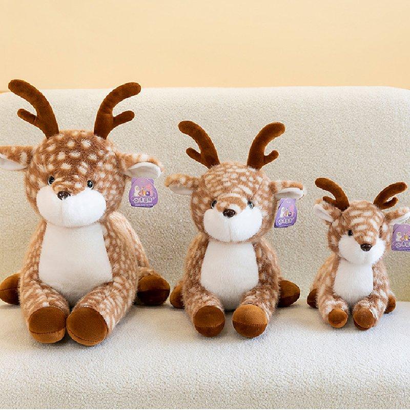 Plush Cervus Nippon Toy Room Decoration Ornament Children Perfect Gifts Brown