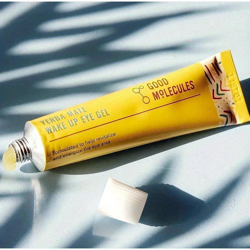 Gel para Ojos, Ingredientes Naturales, con Cafeína Ácido Hialurónico, Fórmula Revitalizante para Todos los Tonos de Piel Beige Claro, Hinchazón, Ojeras, Cuidado para Debajo de los Ojos