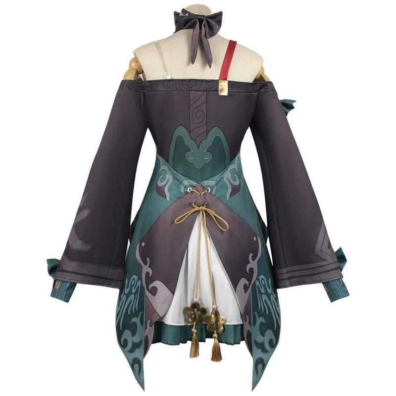 Honkai: Star Rail Qingque Cosplay Costume, Game-Style Costume, Stage Costume, Star Rail Anime-Style Women's Clothing In Stock
