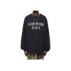 Fear of God Essentials Heavy Long-Sleeve Tee Black Men Tops 125BT242010F