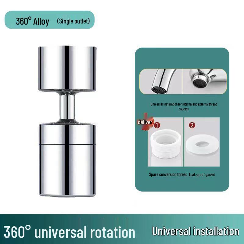 Drehbarer, druckbeaufschlagter Spritzschutz-Wasserhahnverlängerungskopf