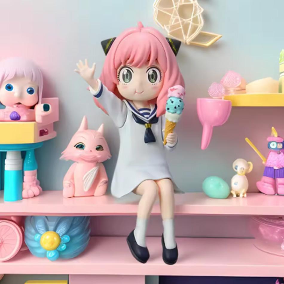 Figura De La  Anya Forger Figuras De Anime Linda Familia Espía 14cm Estatua De PVC Colección De Estatuillas Modelo Decoración De