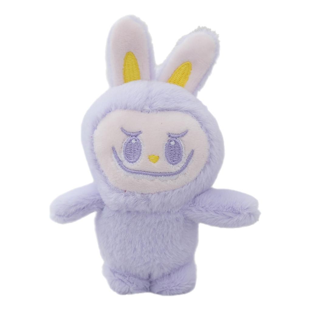 Adorable Plush Doll Keychain Cute Cartoon Character With Soft Pp Cotton Filling фиолетовый
