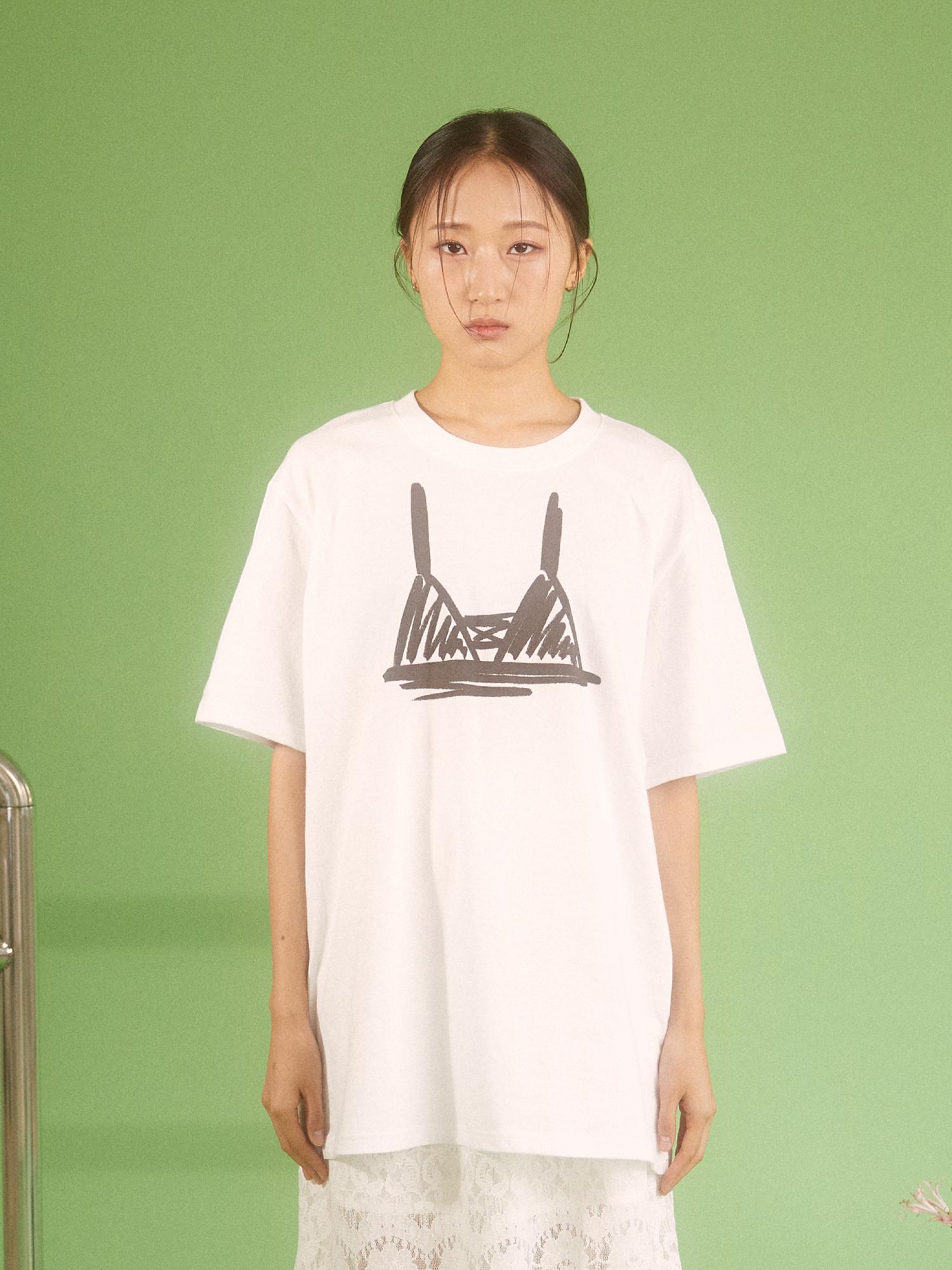 Ryu Young Bikini Drawing Tee, White