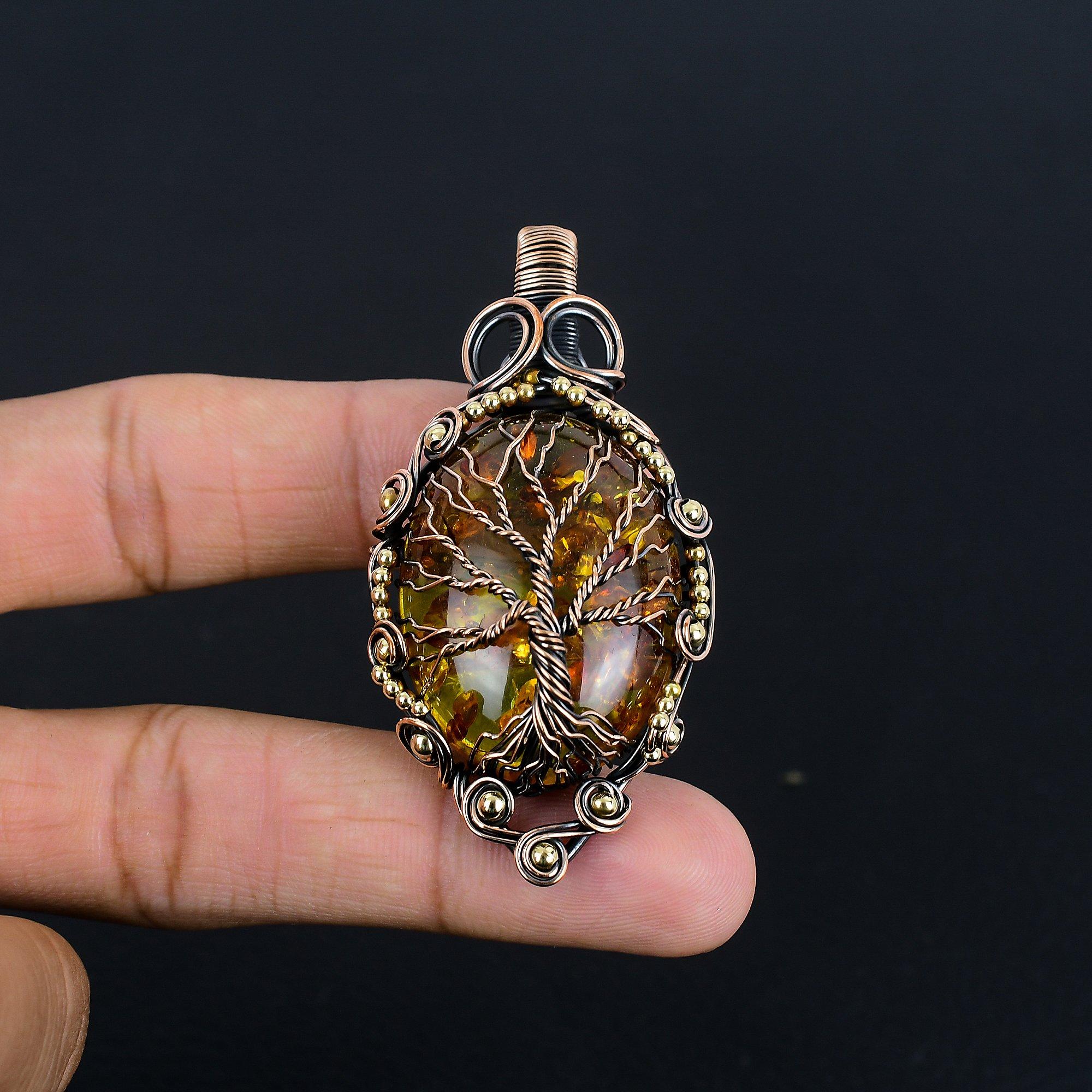 

Кулон из среза балтийского янтаря, Ювелирные изделия из драгоценных камней из стерлингового серебра 925 пробы, Кулон ручной работы ко Дню матери 2.59 Inches