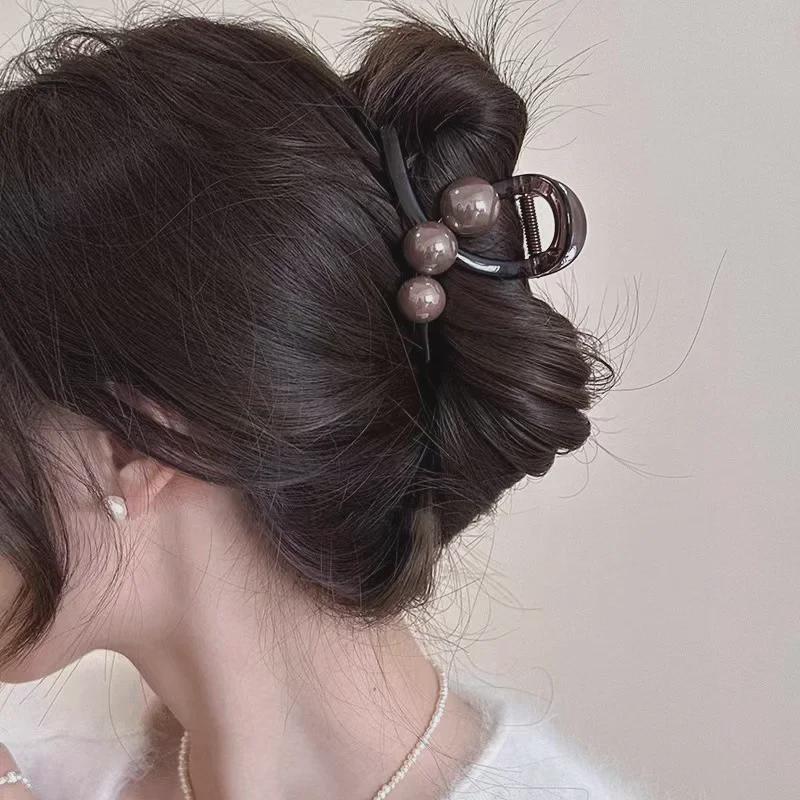 2024 Korean Elegant Round Bead Hair Clip for Women