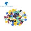TZT 100/300PCS Pitch Jumper Shorted Cap & Headers & Wire Housings 2.54MM SHUNT Black Yellow White Green Red Blue