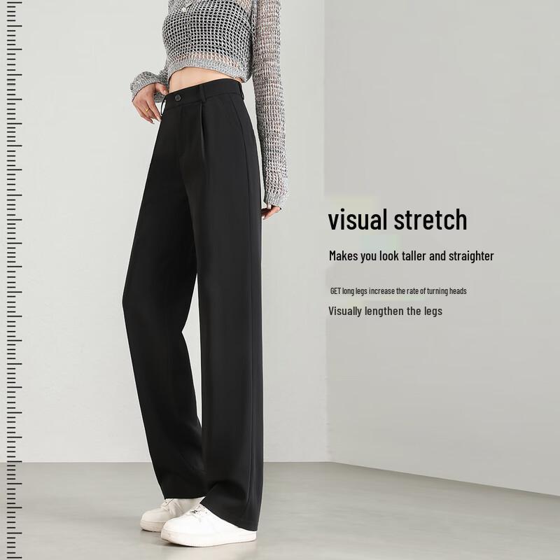 Women's High-Waist Wide-Leg Suit Trousers