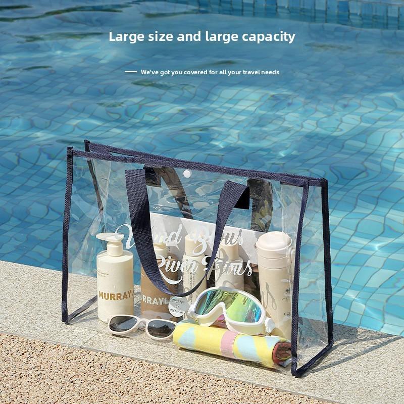 Large Capacity Pvc Swimming Bag Waterproof Tote For Travel And Beach Use