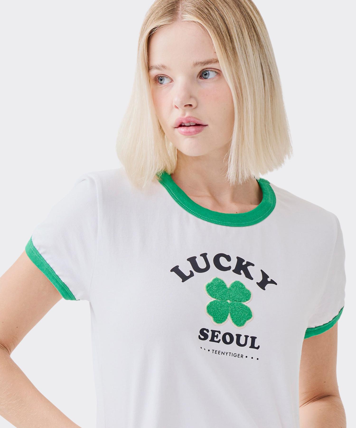 Tiny Tiger Lucky Seoul Crop T-Shirt