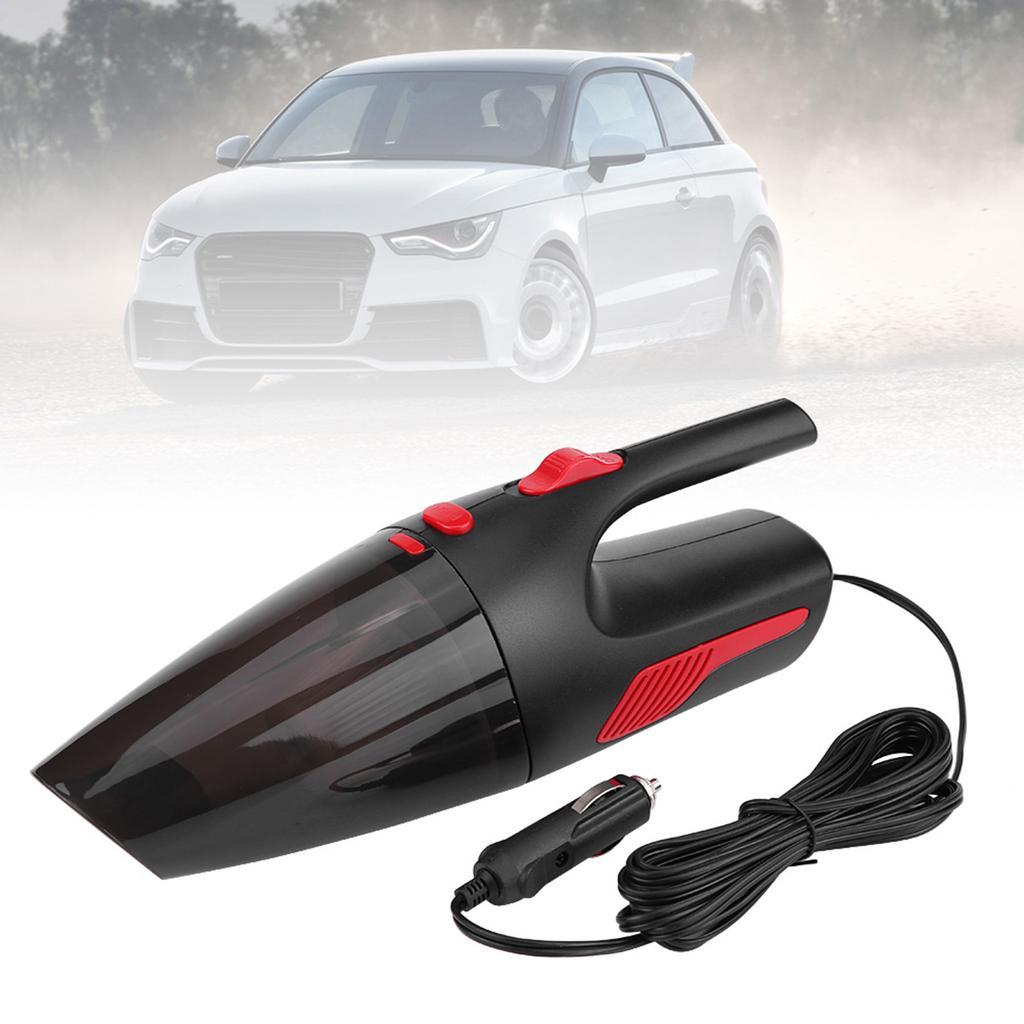 DC12V 120W Wired Car Portable Vacuum Cleaner Wet Dry Dust Catcher with Light