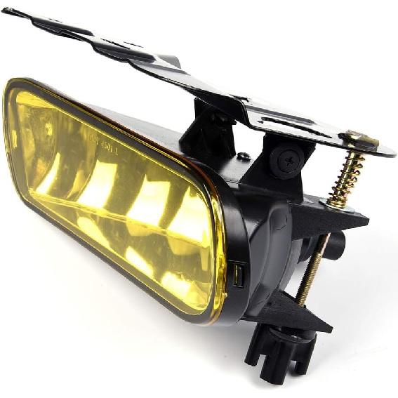 

G-PLUS Front Fog Lights Assembly Compatible with Cadillac Escalade 2002 2003 2004 2005 2006,Driving Fog Lamps w/ 899 12V 37.5W Bulbs(Yellow Lens) Smoky Lens