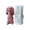 Halloween Skull Candle Silicone Mold DIY Plaster Resin Soap Making Pumpkin Aromatherapys Candle Mould Handmade Decor