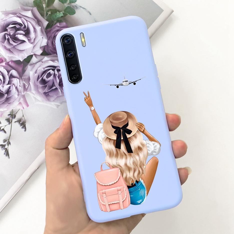 Für Oppo A91 Hülle Oppo Reno3 CPH2043 Niedliche Astronauten Cartoon Hülle Weiche TPU Handyhülle Für Oppo F15 Reno 3 OppoA91 Fundas Bumper
