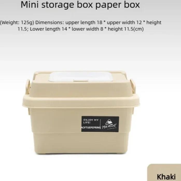 

Camping Tissue Case Desktop Napkin Paper Storage Box Portable Outdoor Picnic Seasoning Bottle Organizer Box хакі