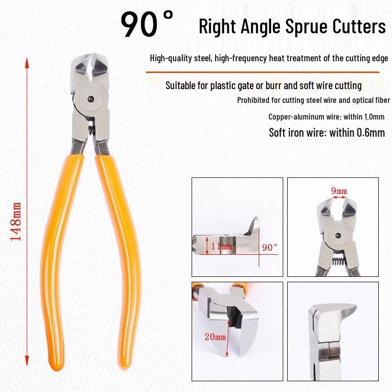 Industrial Pliers Set: 6" Cutting, 5" Diagonal, 8" Electrician's Pliers & Model Scissors