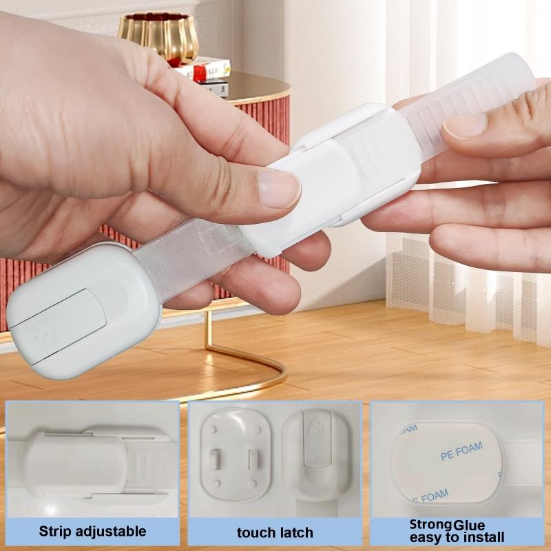 1/5pcs Child Protection Lock Multifunctional Cabinet Door Safety Lock Buckle Child Anti Pinch