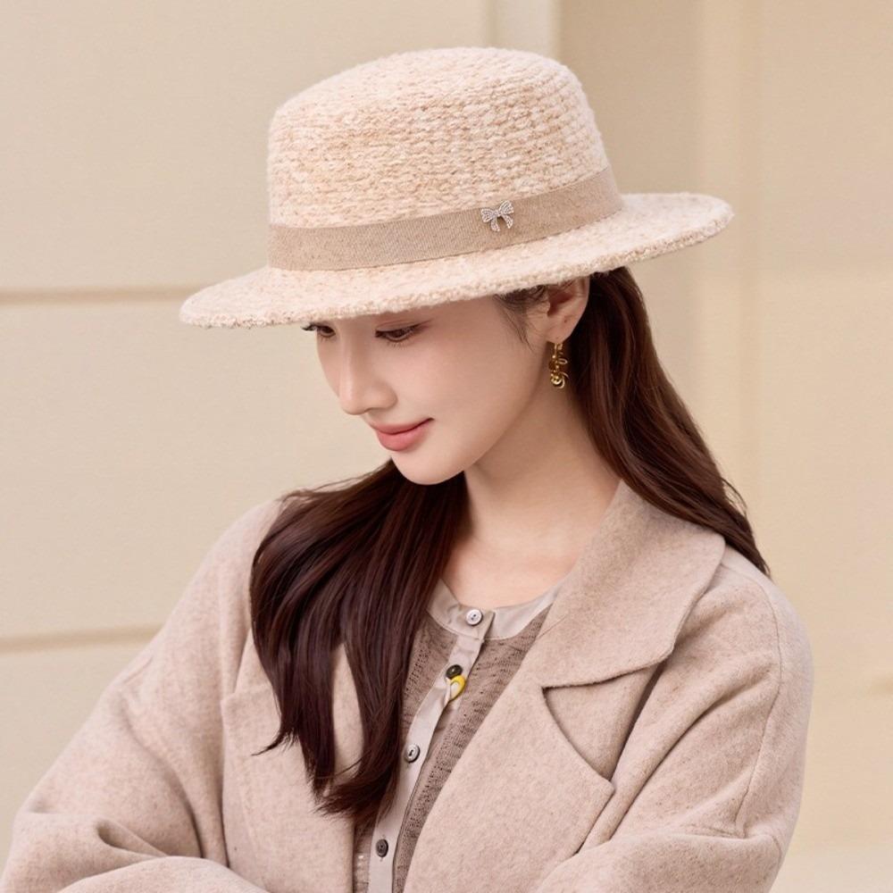 British Retro Trilby Hat Fashion Commute Hat New Women's Fedora Hat Daily Commute