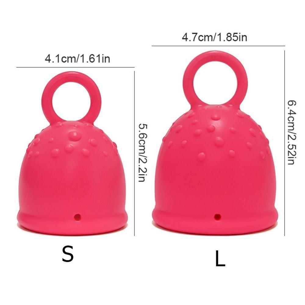 Non-Slip Silicone Menstrual Cup Leak-proof Vaginal Menstrual Collector  For Women