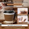 Disposable Paper Cups for Hot Drinks with Lids