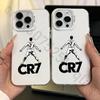 Football C-cR7-R-Ronaldos Phone Case for iPhone 17 16 15 14 ProMax 13 11 Pro Max Air Plus Matte IMD Laser Cover