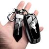 Ford Mustang Car key bag Compatible With Mustang Smart Car key Zinc Alloy Leather 360° All-round Protection Mustang Keychain