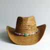 Straw Hat Women's Hat Cowboy New Western Cowboy Sun Hat Spring Knight Hat Men's Jazz Hat Summer Cowboy Hat Sombrero hombre