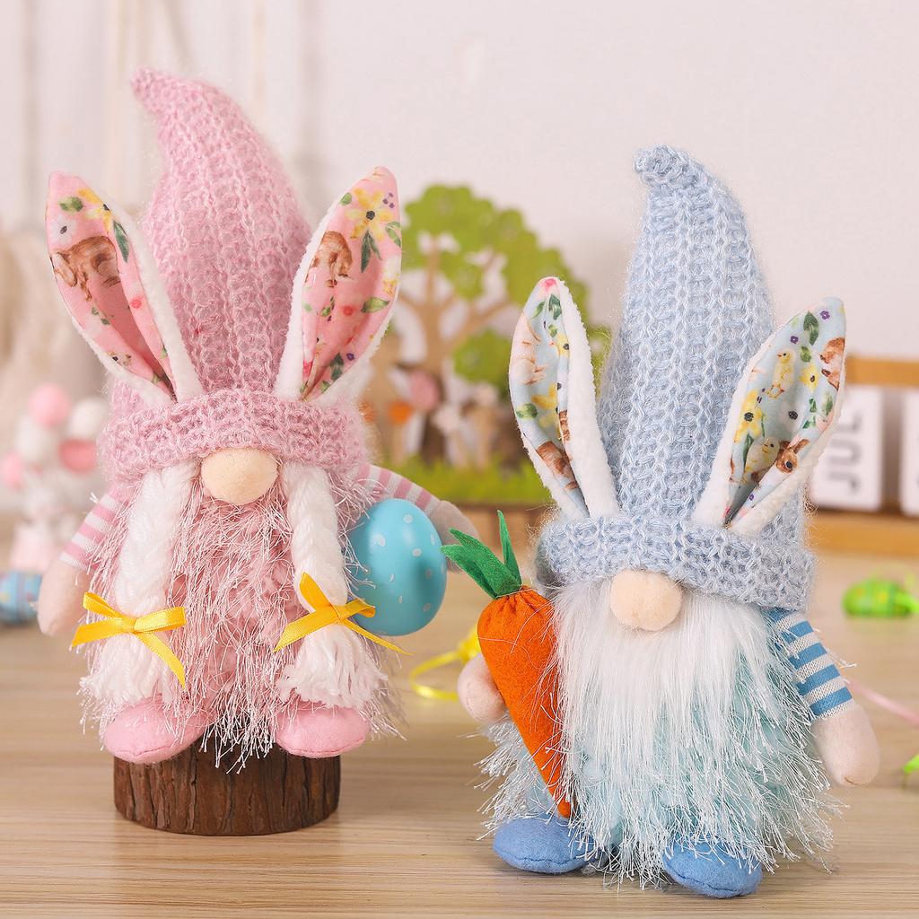 Easter Decorations, Egg Hugging Couple Dolls, Faceless Dolls, Themed Party Decorations