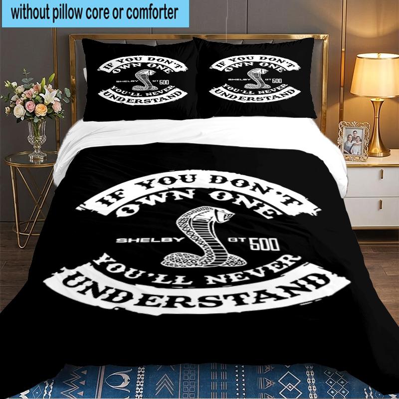 3PCS Snake Car Bedding Set,Including 1pc Duvet Cover And 2pcs Pillowcases Perfect for Bedroom, Dormitory, Large size Fan Christmas gift