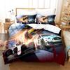 Rocket League Bedding Set Cartoon Comfortable Duvet Quilt Cover Pillowcase Bedding Set Children Bedroom Decoration Home Textile