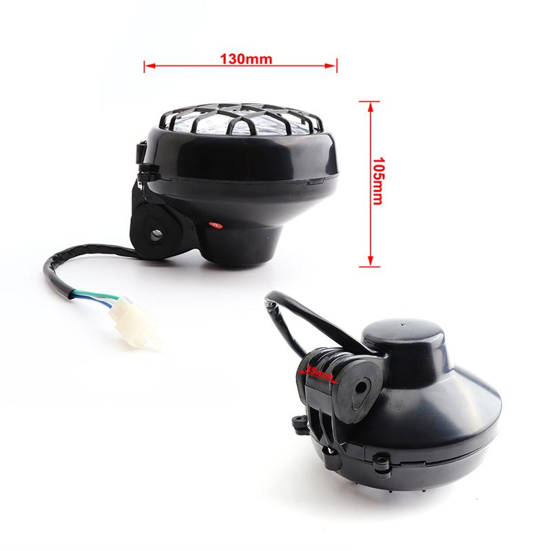 

1 pair Front Head Light Lamp Headlight For 70cc-150cc 4 Wheeler Quad Dirt Bike Go kart ATV Dune Buggy For Yamaha Banshee 87-2006
