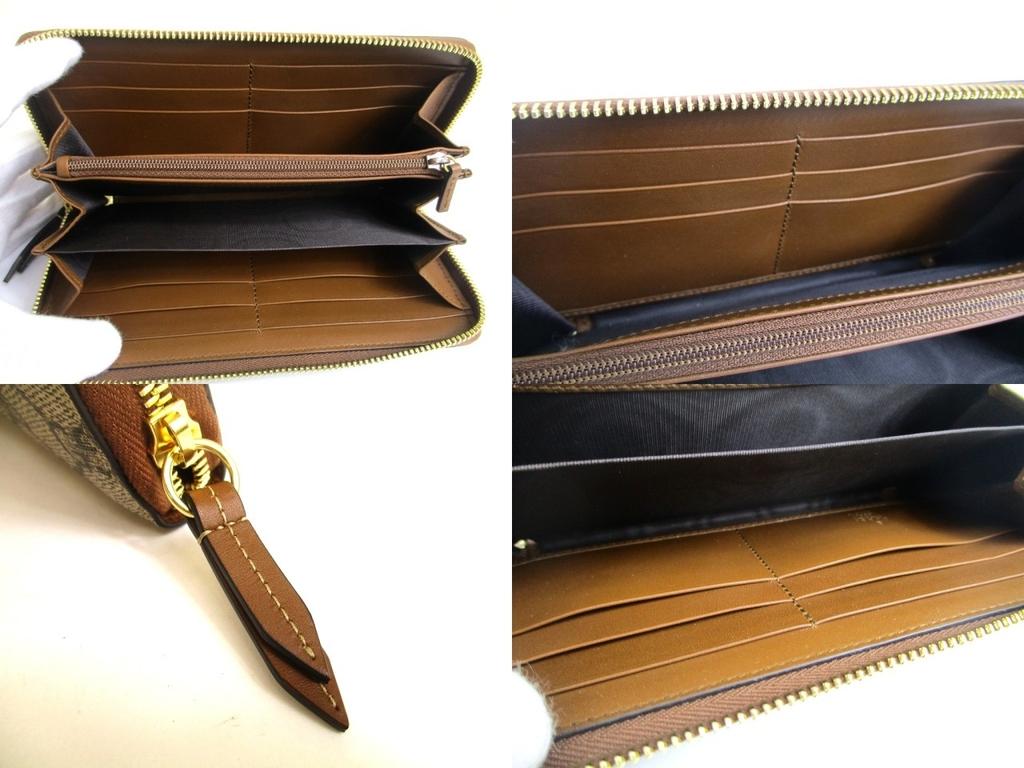 Authentisches GUCCI GG Beschichtetes Canvas Leder Schmetterlingsmotiv Rundes Reißverschluss Portemonnaie #a907 Aufgearbeitet