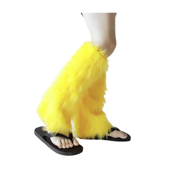 Faux Fur Fuzzy Leg Warmer for Women Girls Soft Plush