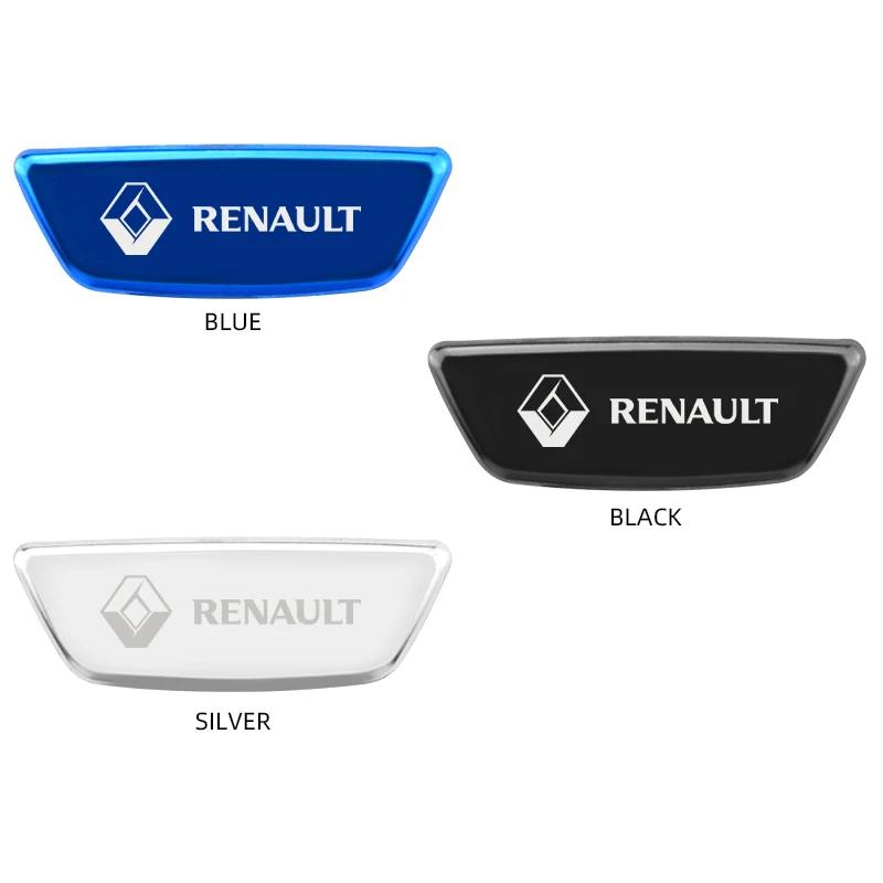 Car Steering Wheel Emblem Sticker Accessories For Renault Clio Megane Captur Master Logan Kangoo Trafic Duster Sandero Sport Z111
