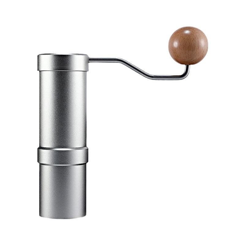 

Silver Stainless Steel Titanium Plating Five Star Burr Manual Coffee Grinder Portable Mill 420 Stainless Steel Burrs Coffe зелёный