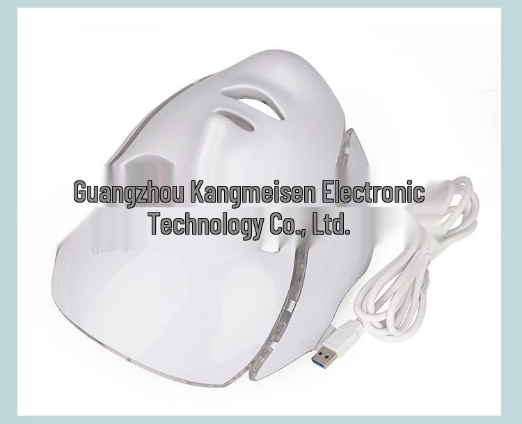 Cross-Border LED Seven-Color Light Beauty Mask with Neck Microcurrent Spectrometer