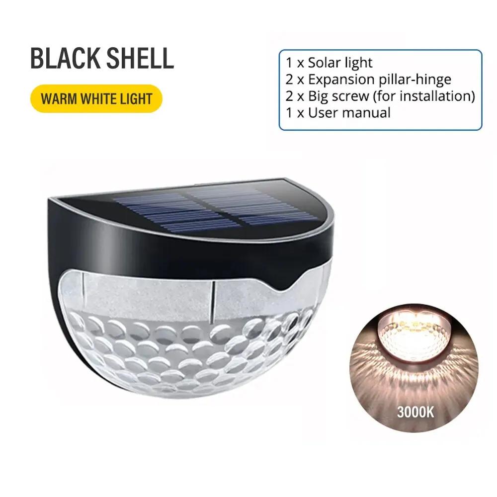 LED Solar Outdoor Fence Lights Waterproof Wall Lights Corrugated or Fence Terrace Garden Path Decorative