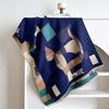 Women'S Trend Premium Temperament Shawl Scarf Imitation Cashmere High Value Design Geometric Printing Shawl