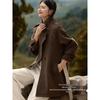 XWI Damen Maillard Wollmischmantel