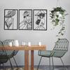 Women Body Lines Art 3Pcs Metal Minimalists Abstract Woman Wall Art Female Wall Decor Hanging For Living Room Bedroom