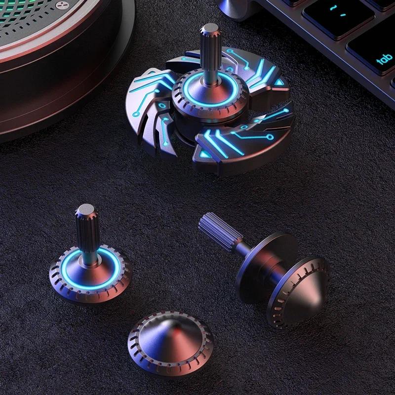 Alloy Metal Fidget Spinner Luminous Spinning Tip Top Antistresse Relieve Stress Reducing Toys Stress Reducing Toys Anxiety Kids