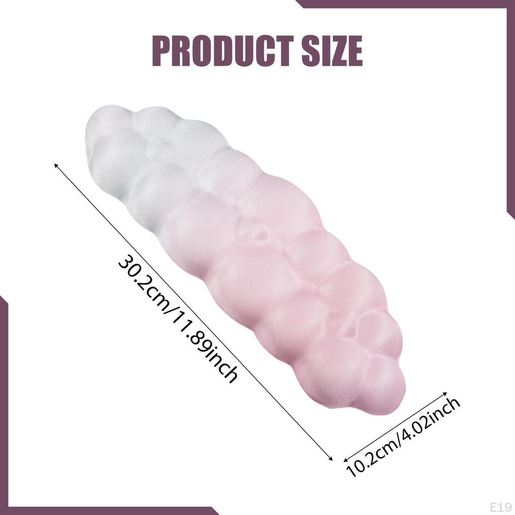 Reposamuñecas para Teclado Brazo de Ordenador Antideslizante Almohadilla para Codo de Escritorio de Portátil para Juegos Familia Amigos